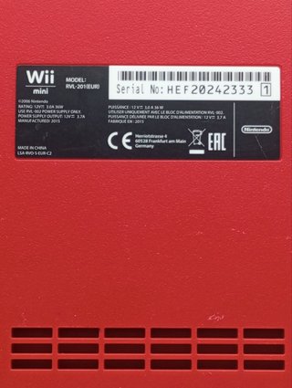 Nintendo Wii Mini Roja