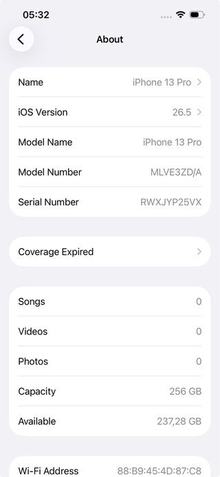 iPhone 13 Pro 256GB Graphite