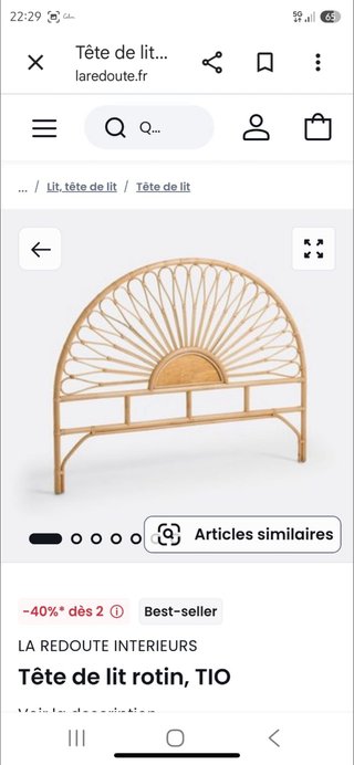 Cabecero Ratán estilo Boho