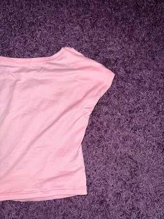 Top rosa espalda descubierta