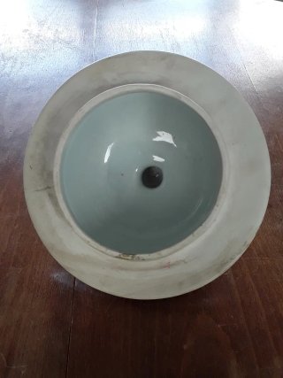 Tapa porcelana china antigua floral