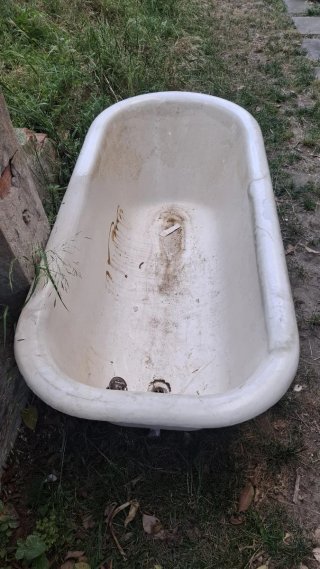 Bañera de porcelana antigua recoger en algorta