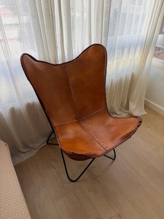 Silla Butterfly Cuero Marrón