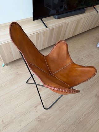 Silla Butterfly Cuero Marrón