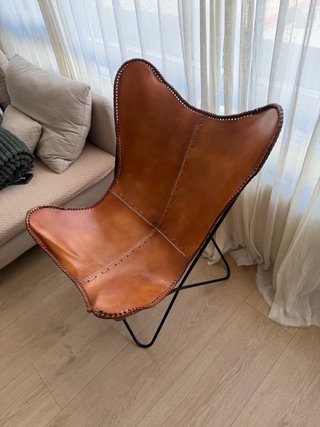 Silla Butterfly Cuero Marrón