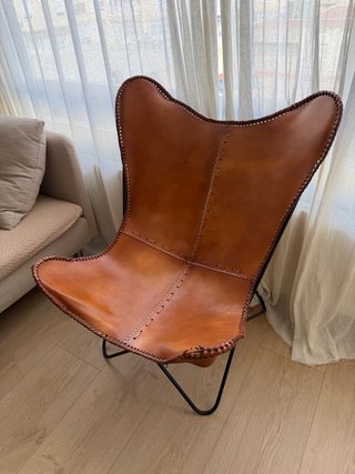 Silla Butterfly Cuero Marrón