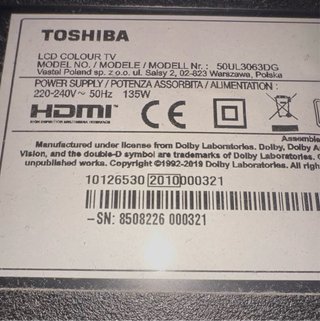 Televisor Toshiba smart TV 50'' ¡URGE!