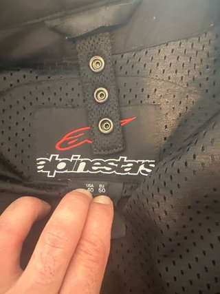 Chaqueta Alpinestars Piel Talla 50 con espaldera