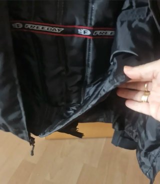URGE VENDER Chaqueta Moto Negra Extraíble Chaleco