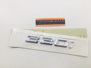 EMBLEMA CROMADO LETRAS TRASERAS BMW 330I