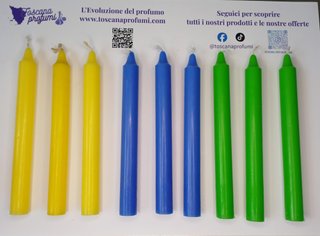 Candele decorative colorate