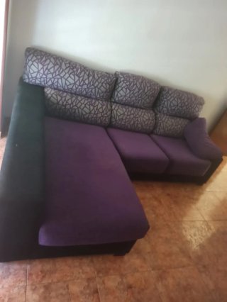 Sofá Cama Chaise Longue Tela