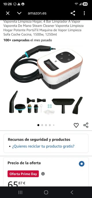 Mini vaporeta portátil