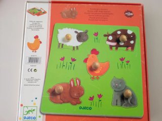 Puzzle Madera Infantil Granja Djeco