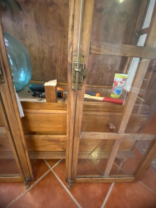 Puertas madera con cristales