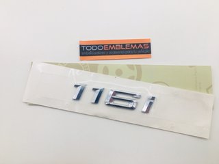 EMBLEMA CROMADO LETRAS TRASERAS BMW 116I