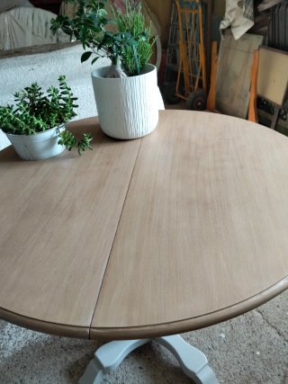 Mesa redonda madera salón/cocina