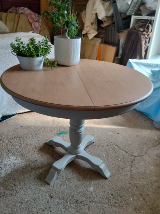 Mesa redonda madera salón/cocina