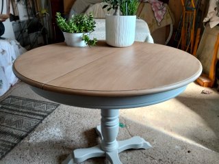 Mesa redonda madera salón/cocina