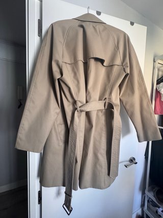 Gabardina Mango Talla S Beige