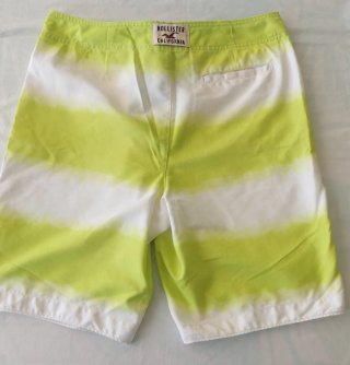 Bañador Hollister Talla L Verde y Blanco