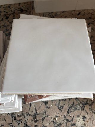 Azulejo blanco cuadrado