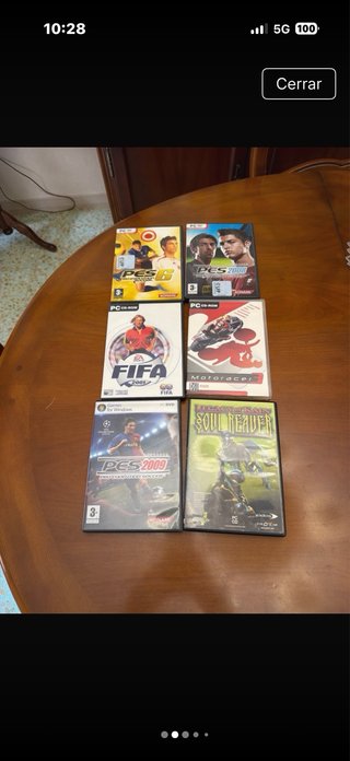 Lote 6 juegos PC DVD vintage