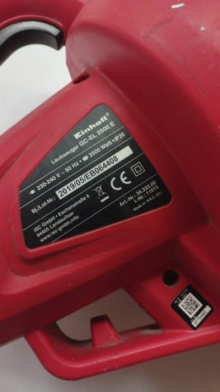Sopladora Hojas Einhell GC-EL 2500 E