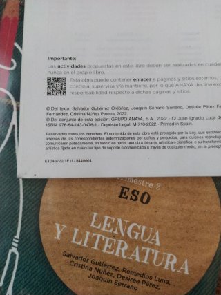 Lengua y Literatura 3 ESO