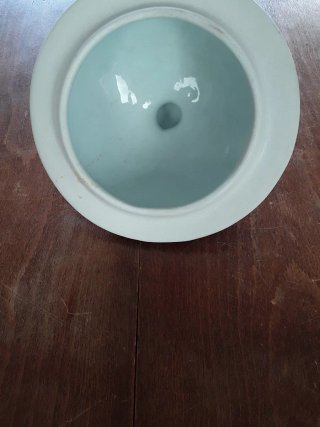 Tapa de porcelana china antigua