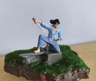 Figure Goemon Lupin III su  base artigianale