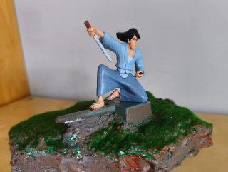 Figure Goemon Lupin III su  base artigianale