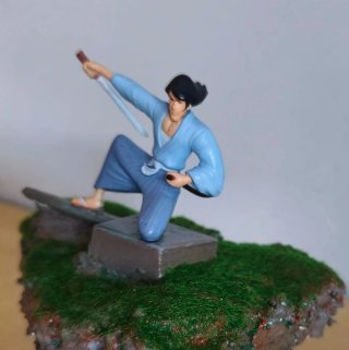 Figure Goemon Lupin III su  base artigianale