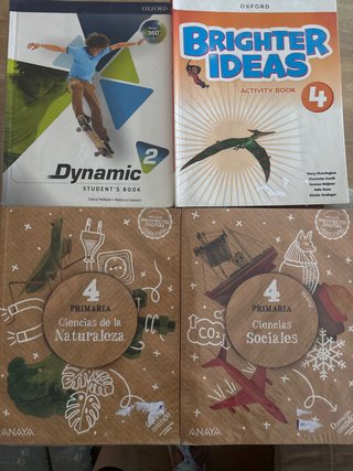 Libros de texto 4 primaria y 2 ESO