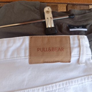 Lote Pull&Bear T.XL Blanco y Verde Militar