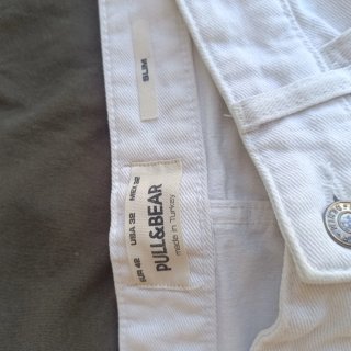 Lote Pull&Bear T.XL Blanco y Verde Militar