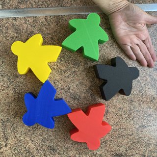 5 Meeples Carcassonne XXL