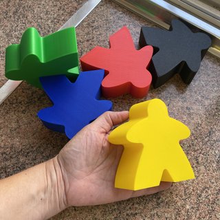 5 Meeples Carcassonne XXL