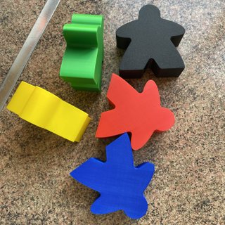 5 Meeples Carcassonne XXL
