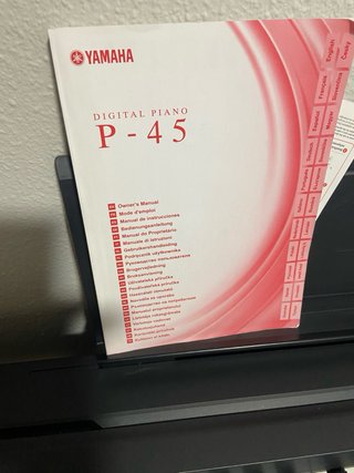 Piano Digital Yamaha P-45 B 15’4 x 29’5 x 132’6 cm