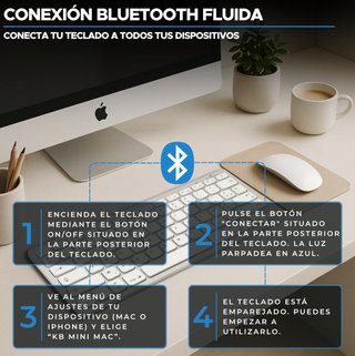 Bluestork Teclado Bluetooth para Mac/Ipad
