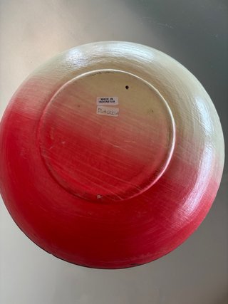 Plato decorativo étnico boho madera