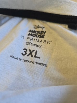 T-shirt Uomo Disney Mickey Mouse Arancione Bianco
