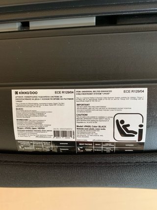 Silla Coche Kikka Boo I-Pass 76-150 cm
