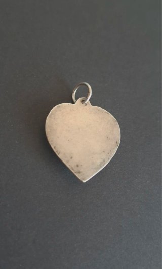 Colgante corazon plata
