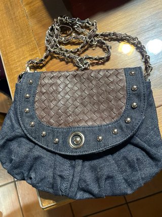 Bolso vaquero con detalle trenzado