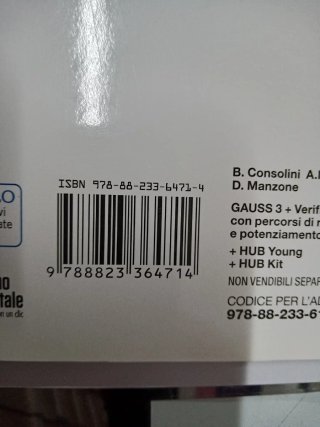 Gauss matematica per settore economico + inserto