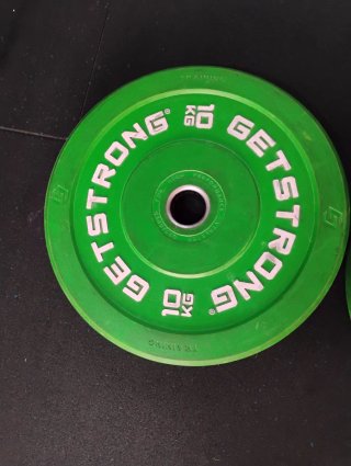 Discos Olímpicos GETSTRONG 10 kg Verdes
