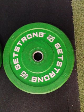 Discos Olímpicos GETSTRONG 10 kg Verdes