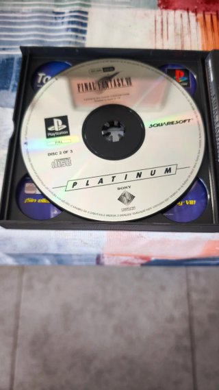 Final Fantasy VII Platinu PS1  PAL ESPAÑA COMPLETO